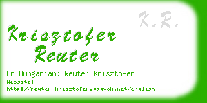 krisztofer reuter business card